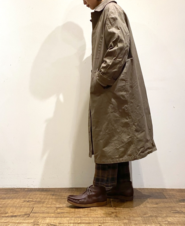 NHT2051DT (コート) HEAVY WEIGHT COTTON TWILL OVERDYE BALMACAAN COAT LONG LENGTH