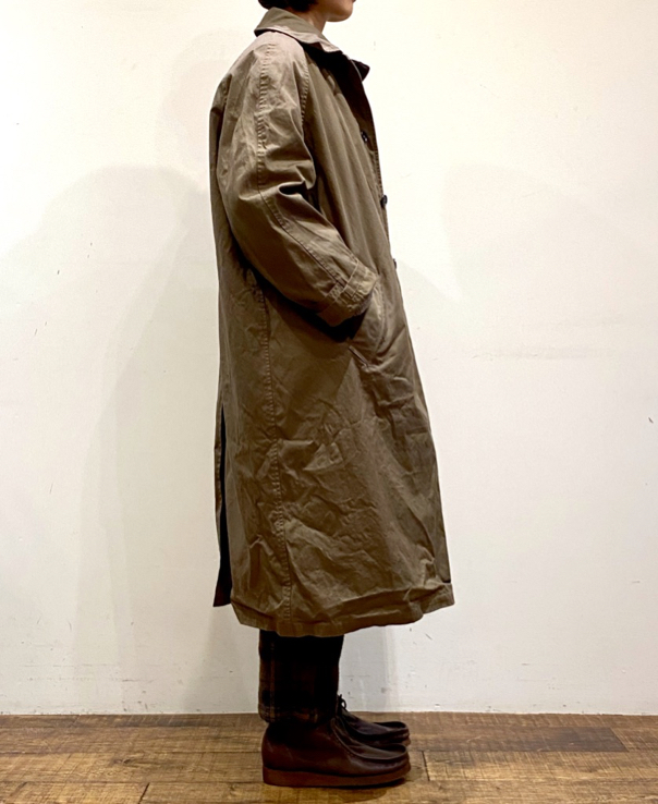 NHT2051DT (コート) HEAVY WEIGHT COTTON TWILL OVERDYE BALMACAAN COAT LONG LENGTH