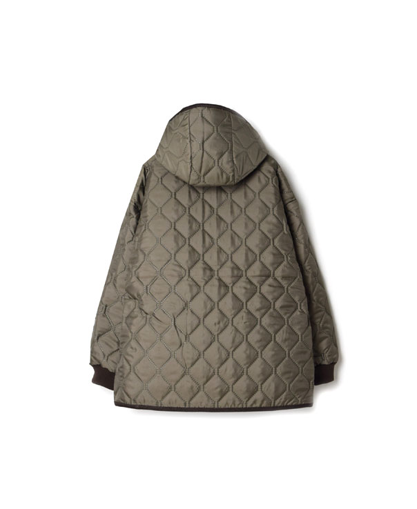 NAM2153PP (ジャケット) POLY×POLY HEAT QUILT OVERSIZED HOODED JACKET WITH RIBBED CUFF