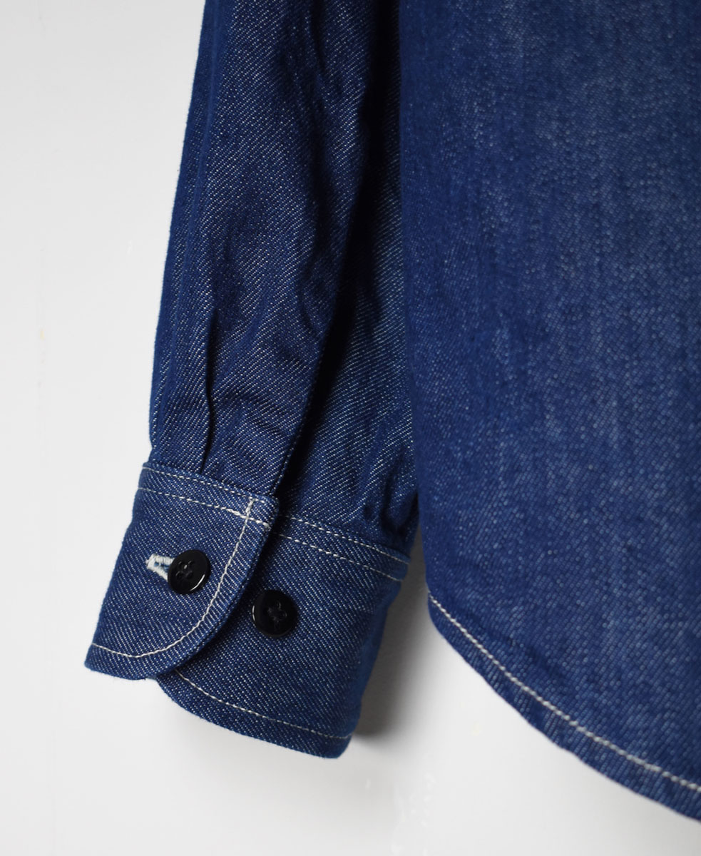 GNAM2251 (シャツ) WASHED DENIM REGULAR COLLAR SHIRT