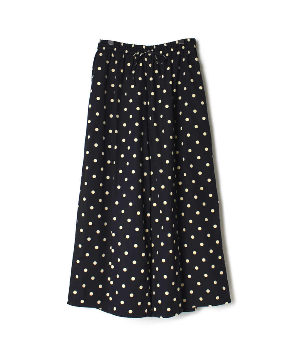 NSL22536 (パンツ) 40’S POPLIN DOT PRINT WIDE EASY PANTS