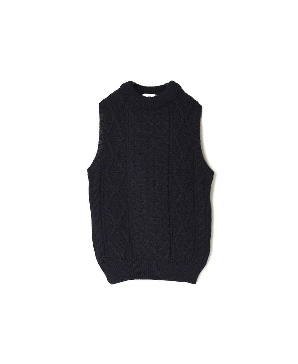 CHT2151 (ベスト) WOOL ARAN CREW VEST