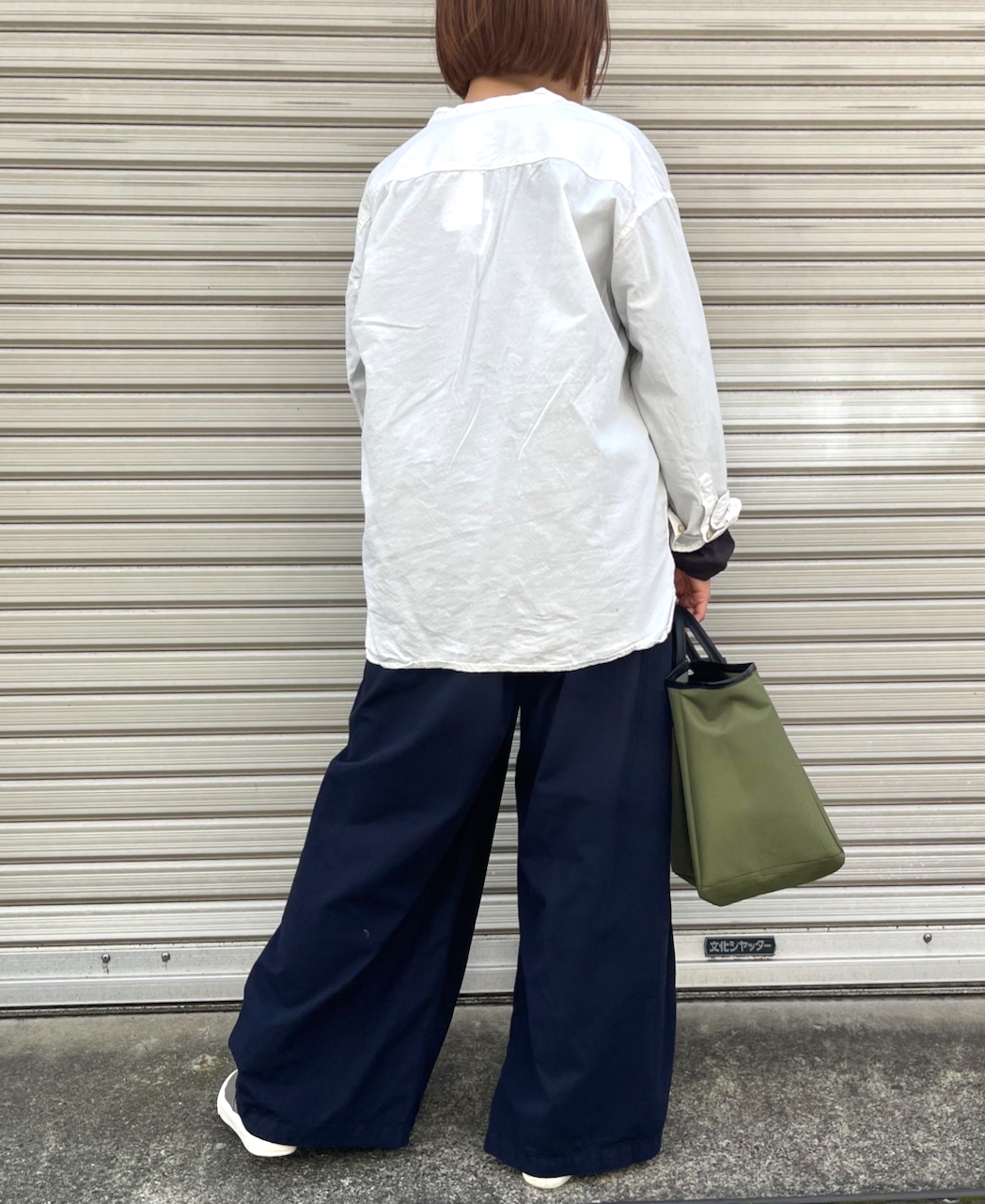 INAM2251PD (パンツ) 40'S POPLIN GATHERED EASY PANTS