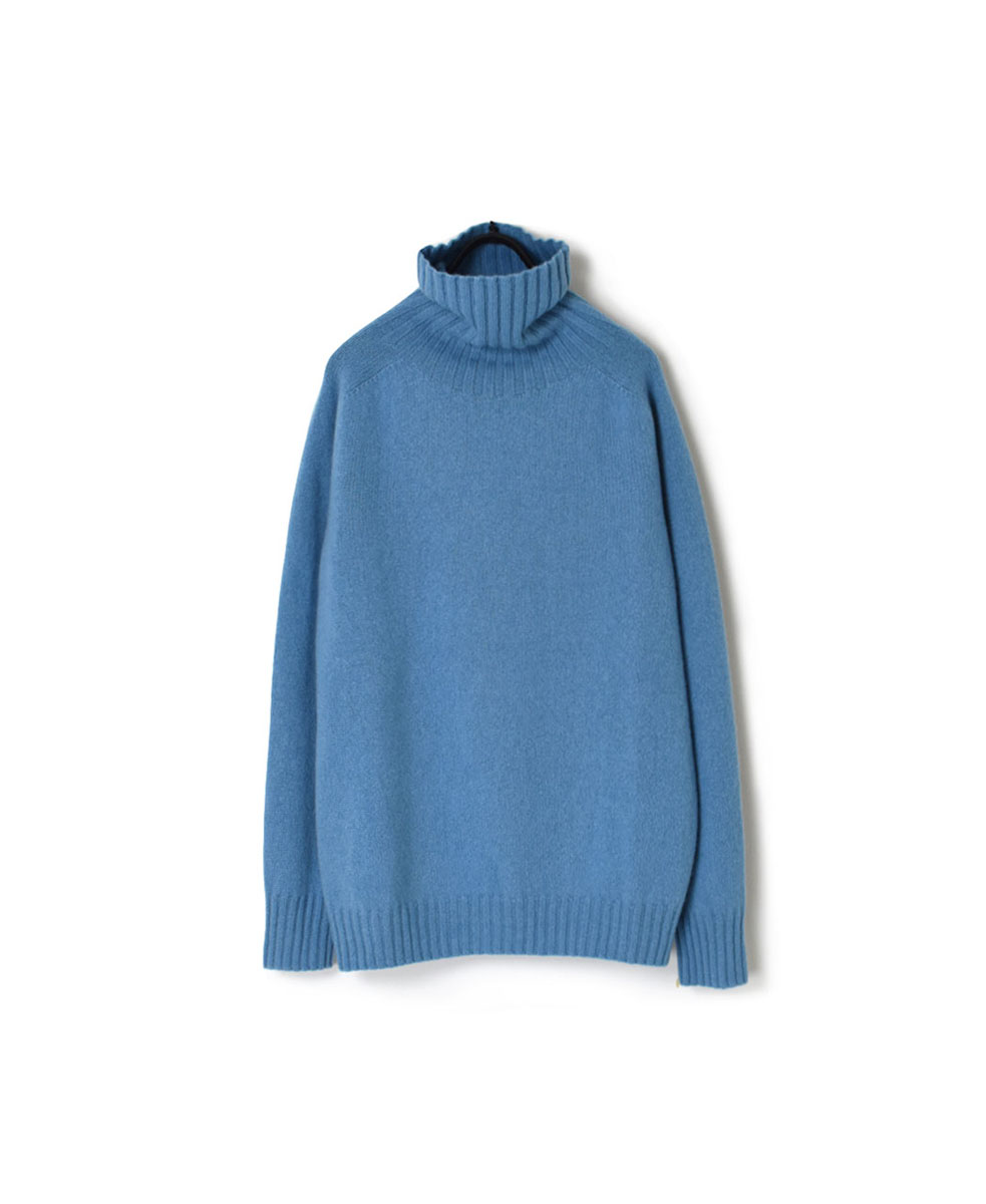 JNAMP1651 (ニット) GEELONG LAMBSWOOL POLO NECK SADDLE SHOULDER P/O