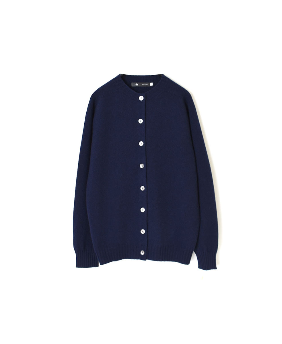 HNMDS2152 (ニット) CASHMERE CREW-NECK SADDLE SHOULDER CARDIGAN