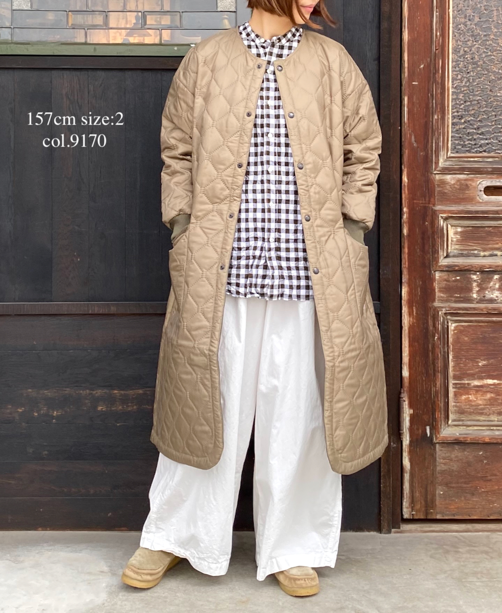 INAM2251PD (パンツ) 40'S POPLIN GATHERED EASY PANTS