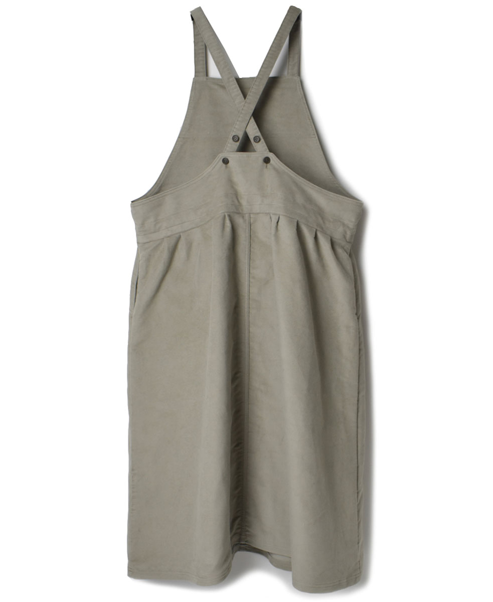 NAM1432M (ワンピース) MOLESKIN APRON ONE-PIECE