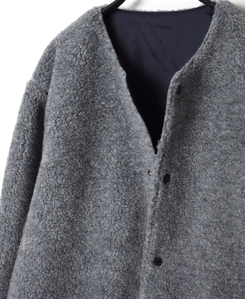 NAM2263Y (コート) FLEECE / NYLON NO COLLAR COAT│