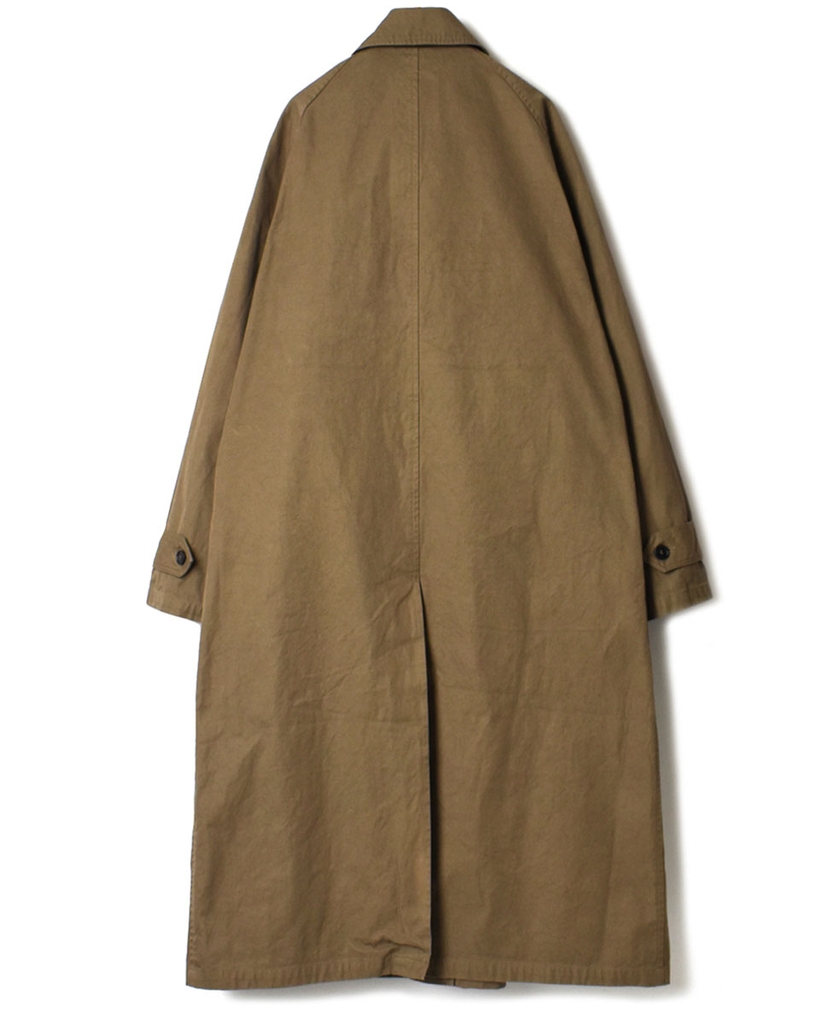 NHT2051DT (コート) HEAVY WEIGHT COTTON TWILL OVERDYE BALMACAAN COAT LONG LENGTH