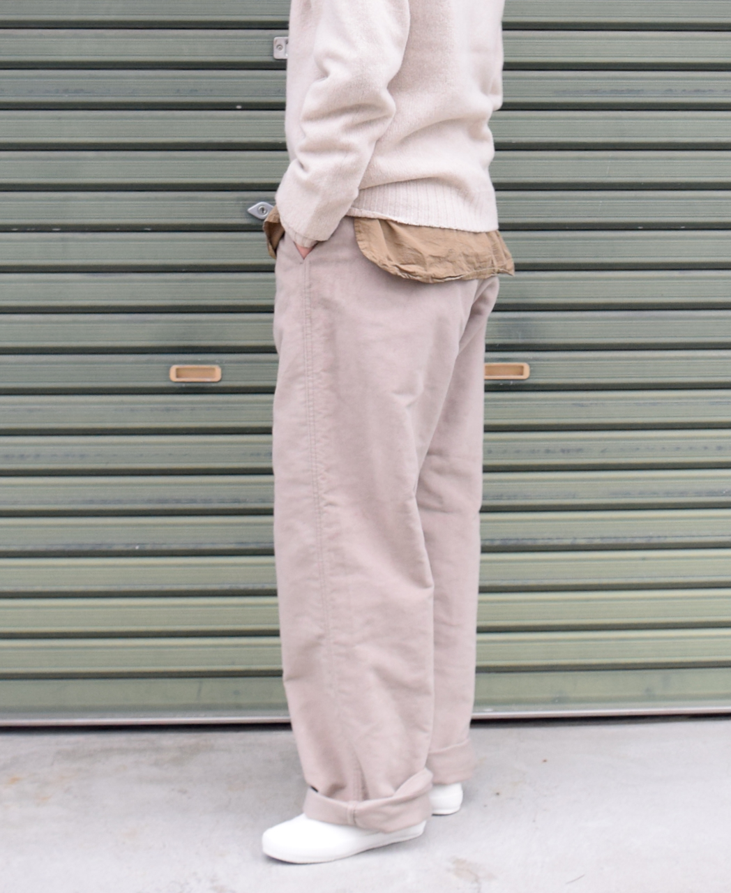 NAM1203M (パンツ) MOLESKIN ONE-TUCK PANTS│