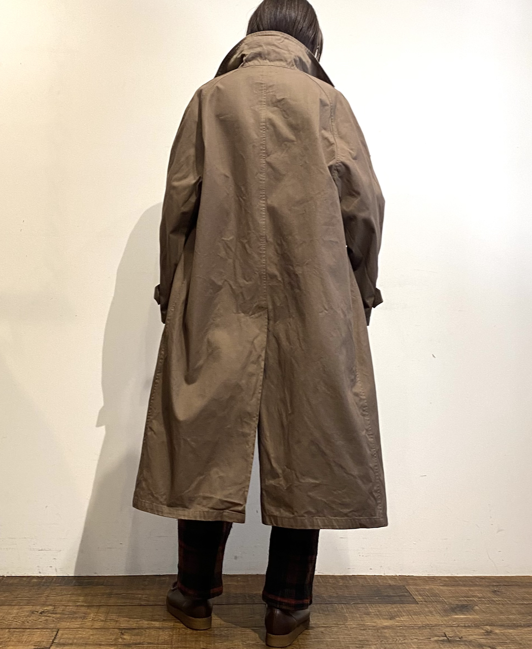 NHT2051DT (コート) HEAVY WEIGHT COTTON TWILL OVERDYE BALMACAAN COAT LONG LENGTH