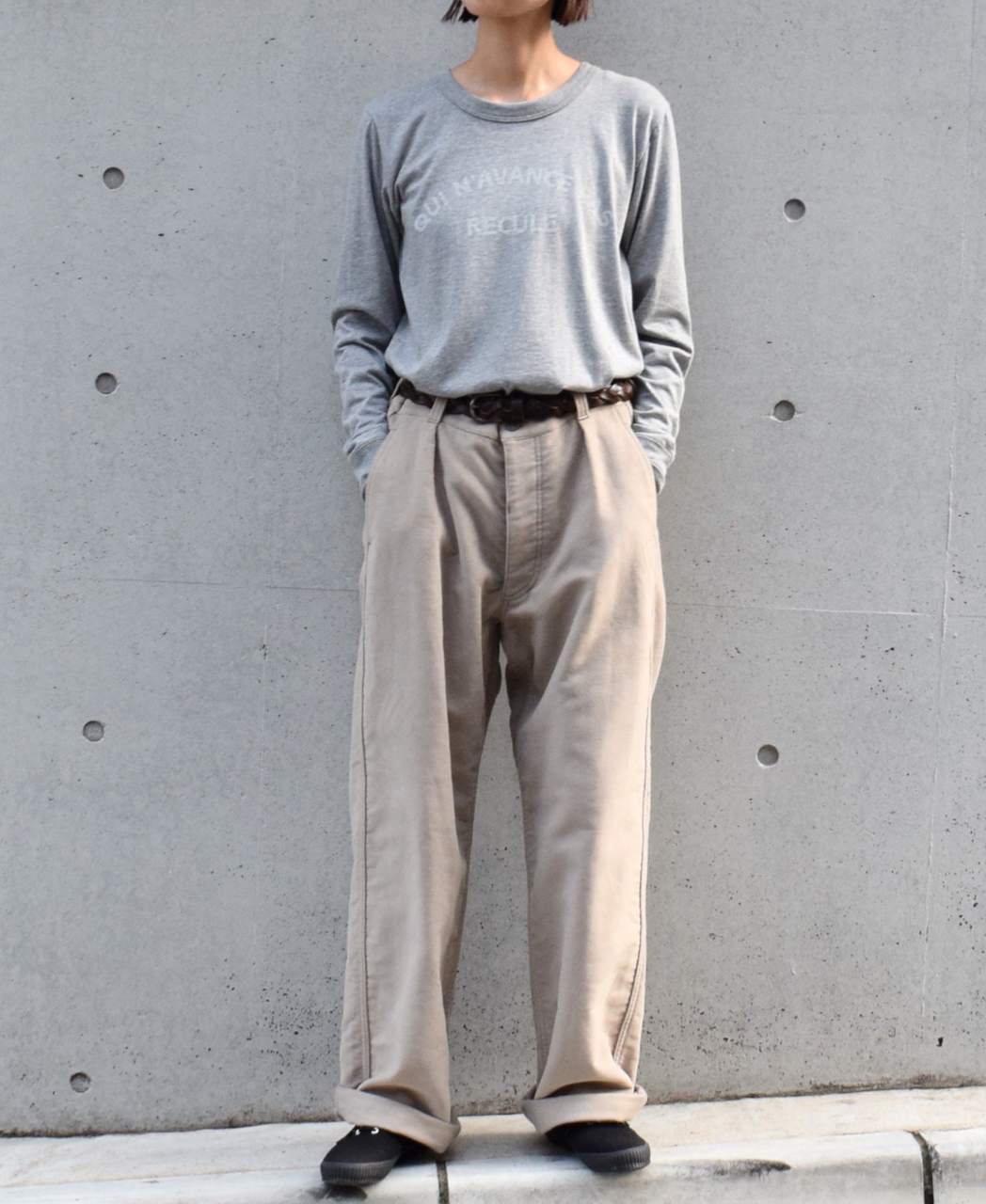 NAM1203M (パンツ) MOLESKIN ONE-TUCK PANTS│