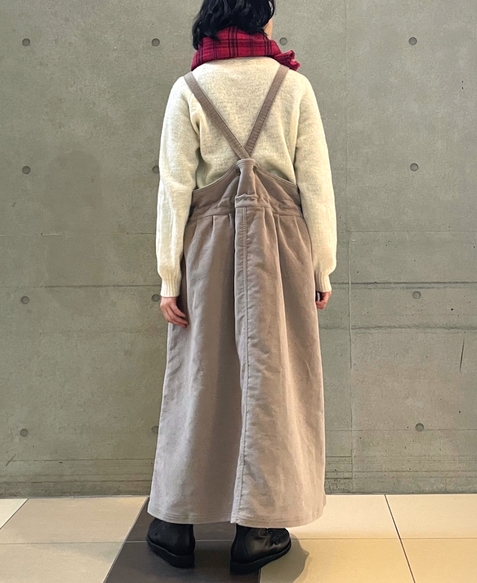 NAM1432M (ワンピース) MOLESKIN APRON ONE-PIECE