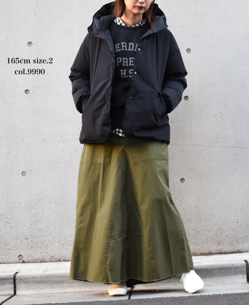 NAM2156R (ジャケット) NYLON / COTTON REVERSIBLE DOWN SNAP FRONT