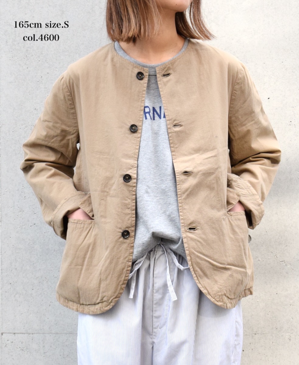 NVL2302PD (ジャケット) 40'S POPLIN OVERDYED SIDE VENTS NO COLLAR