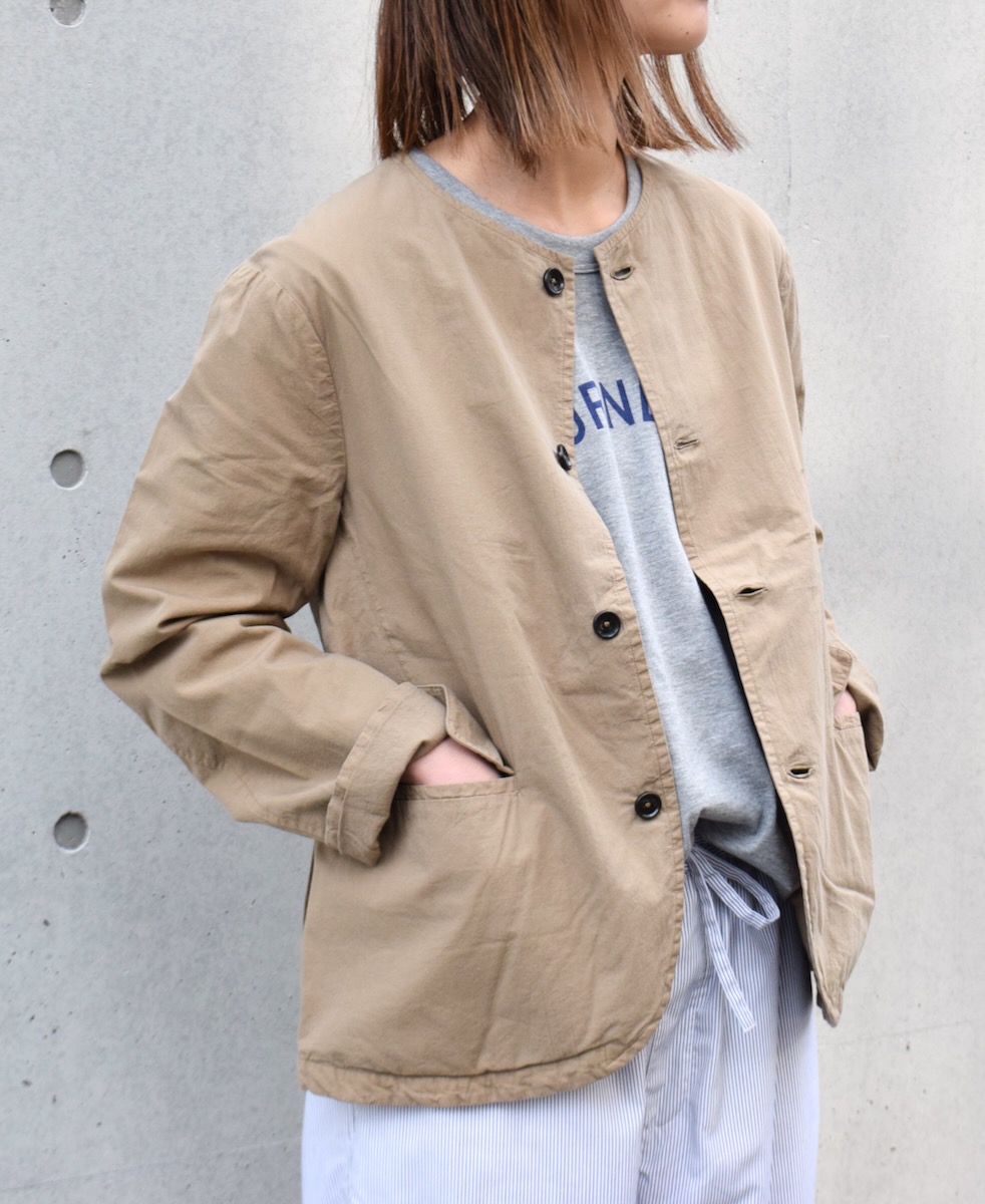 NVL2302PD (ジャケット) 40'S POPLIN OVERDYED SIDE VENTS NO COLLAR