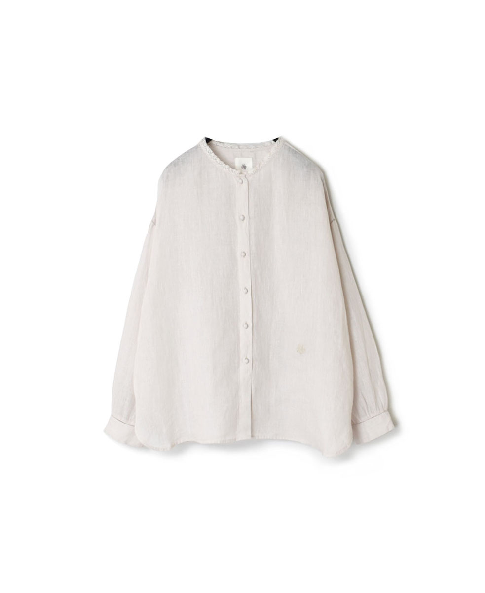 NMDS23101 (シャツ) 80’S POWER LOOM LINEN PLAIN LACE BUTTON SHIRT