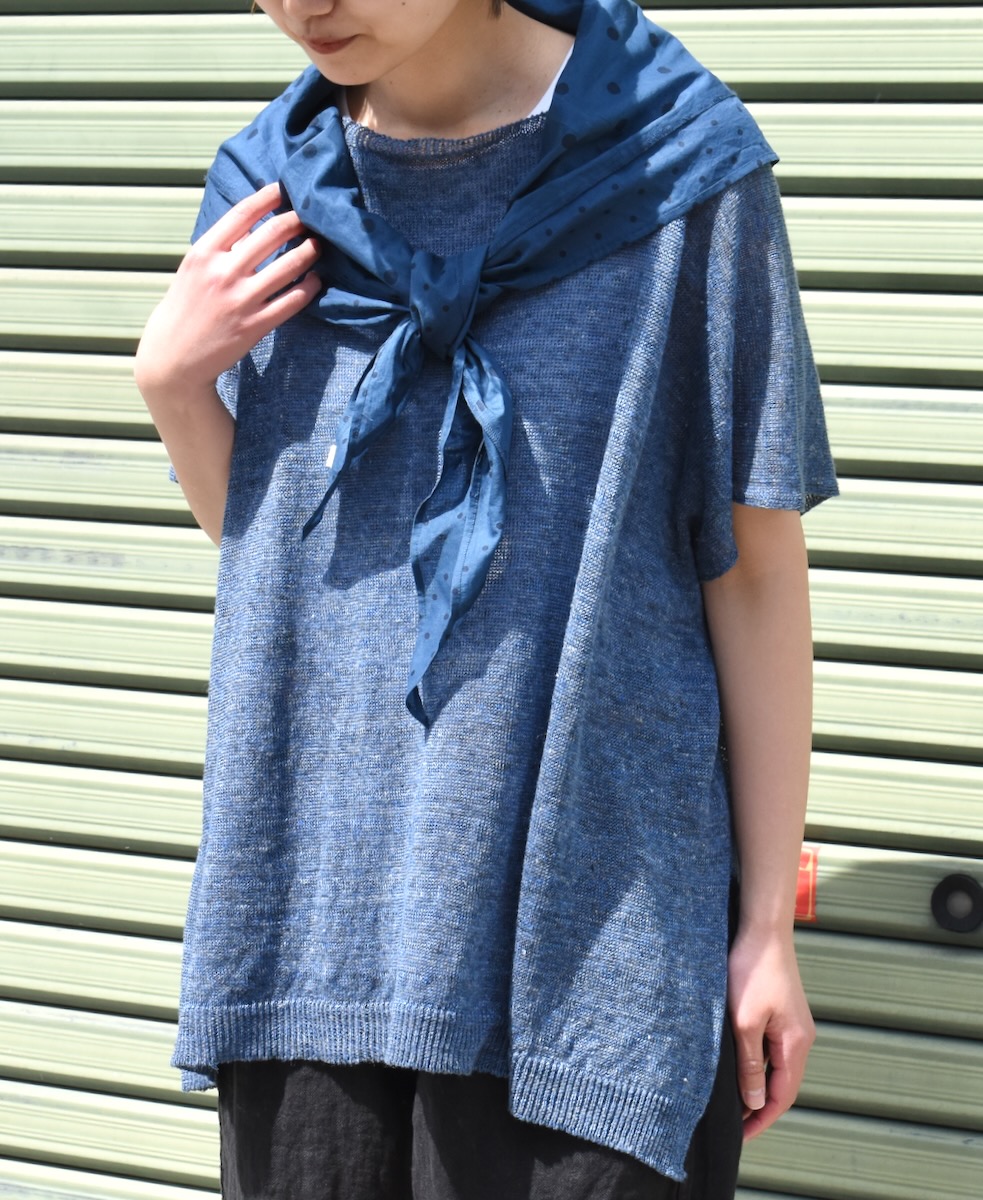 Calimar NCL2101P (ポンチョ) LINEN PLAIN PONCHO│