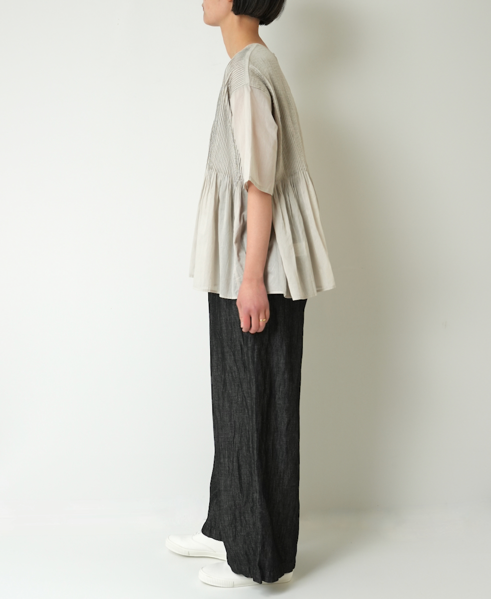 GNMDS2102CL (パンツ) WASHED COTTON LINEN EASY WIDE PANTS│