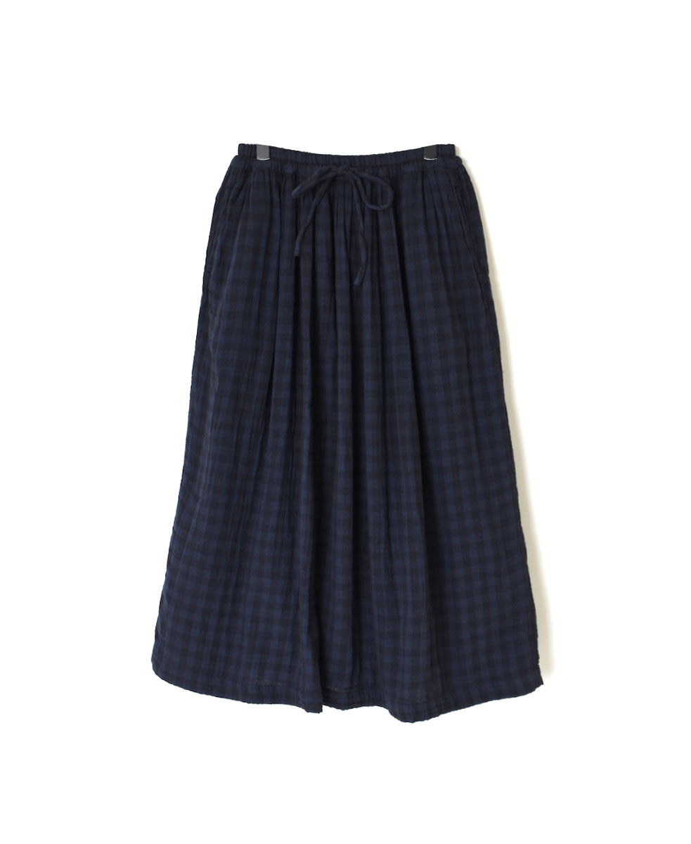 INAM1952DGD (スカート) DOUBLE GAUZE OVER DYED SMALL CHECK MEDIUM