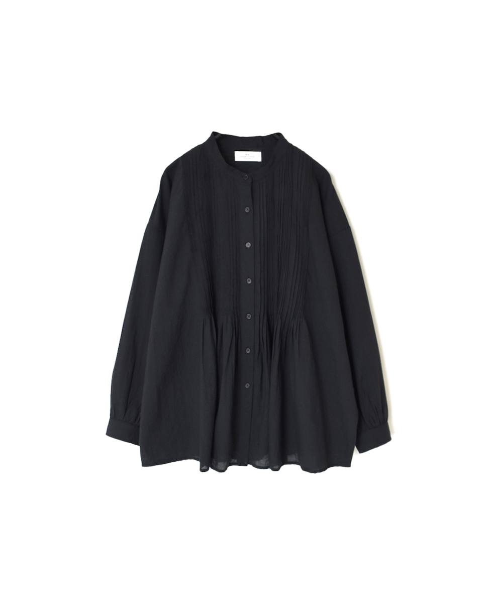 NSL23551 (シャツ) 60’S CAMBRIC PLAIN BANDED COLLAR PINTUCK SHIRT