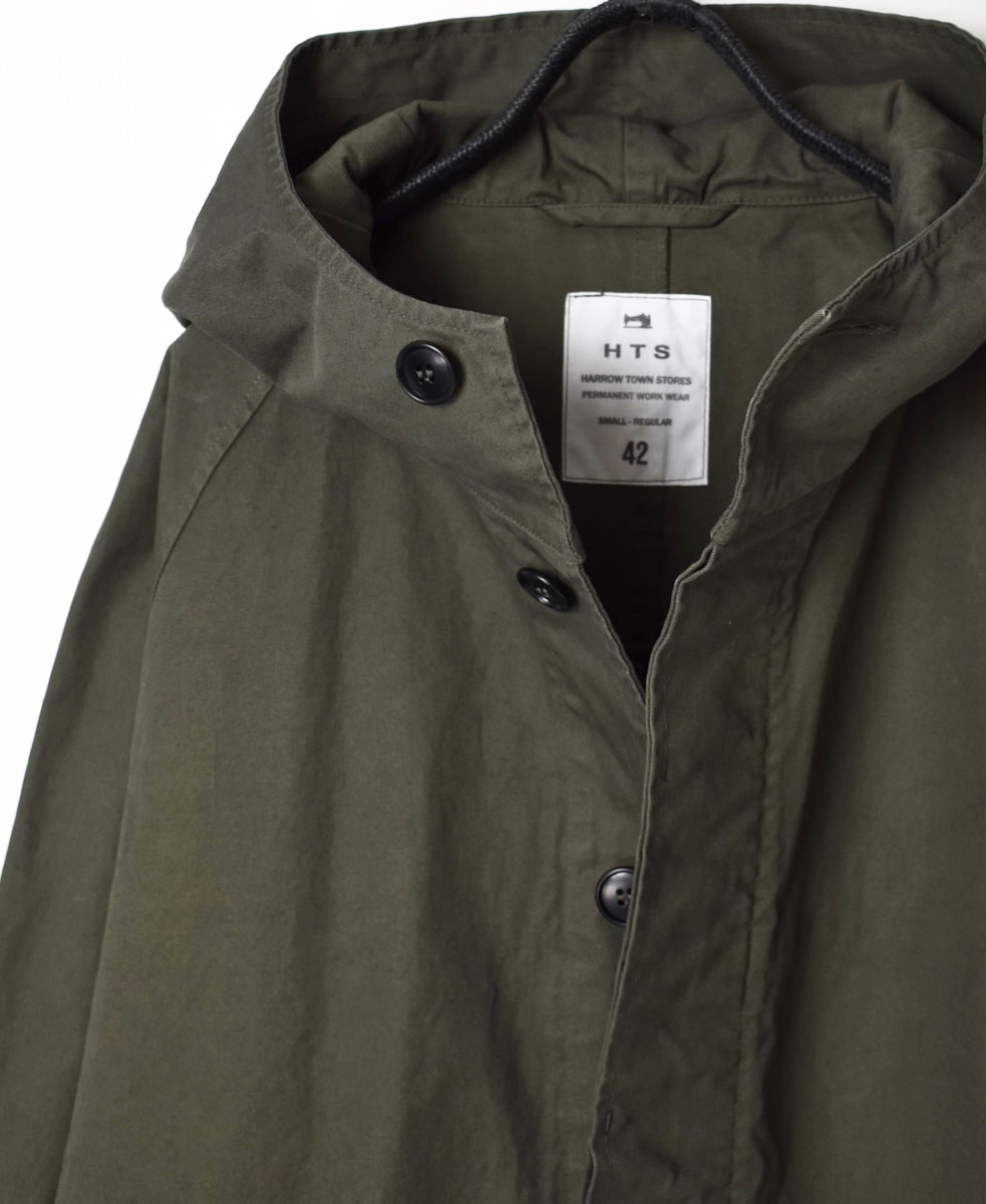 NHT2151DT (コート) HEAVY WEIGHT COTTON TWILL OVERDYE HOODED COAT│