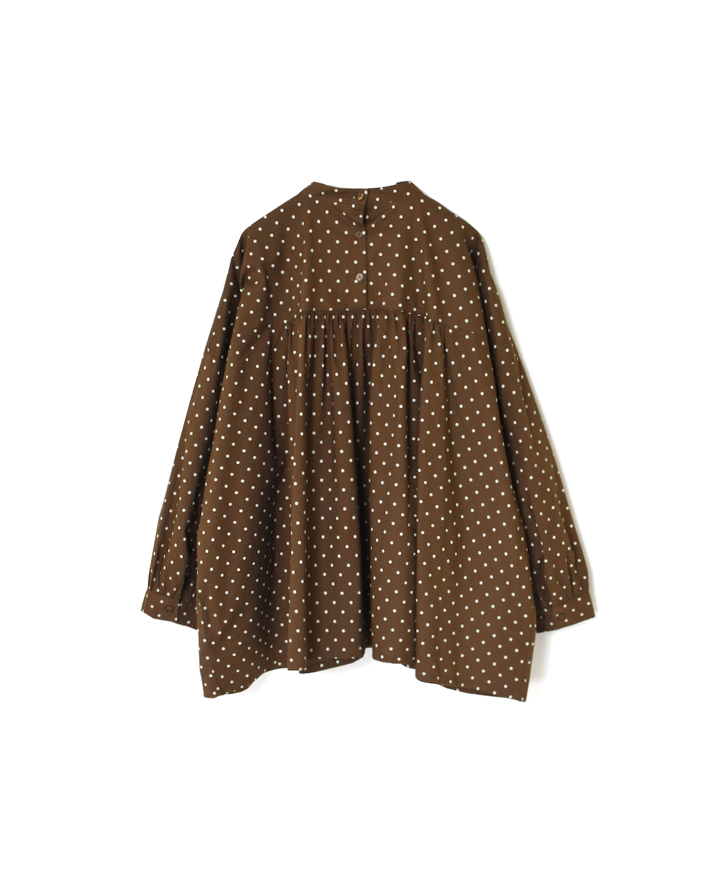 NSL23521 (シャツ) 40'S POPLIN DOT PRINT BACK OPENING STAND COLLAR