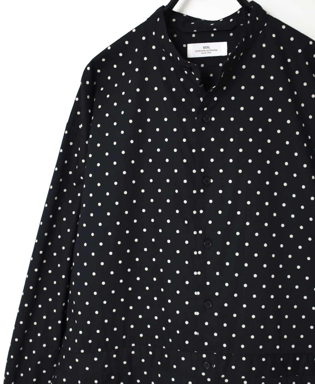 NSL22534 (オーバーオール) 40'S POPLIN DOT PRINT BAND COLLAR OVERALLS