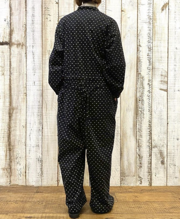 NSL22534 (オーバーオール) 40'S POPLIN DOT PRINT BAND COLLAR OVERALLS