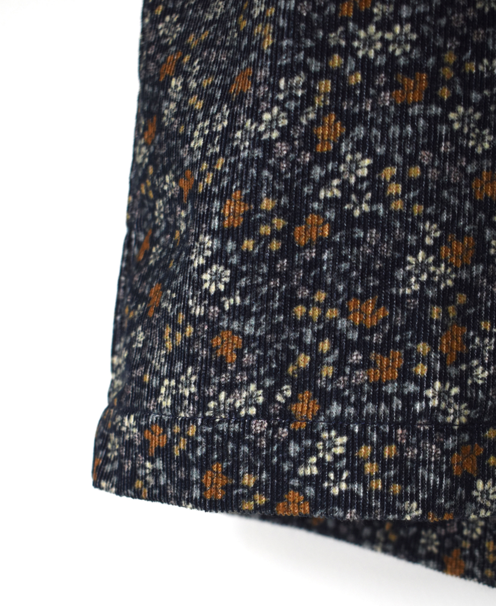 NSL22554 (パンツ) CORDUROY SMALL FLOWER PRINT WIDE EASY PANTS