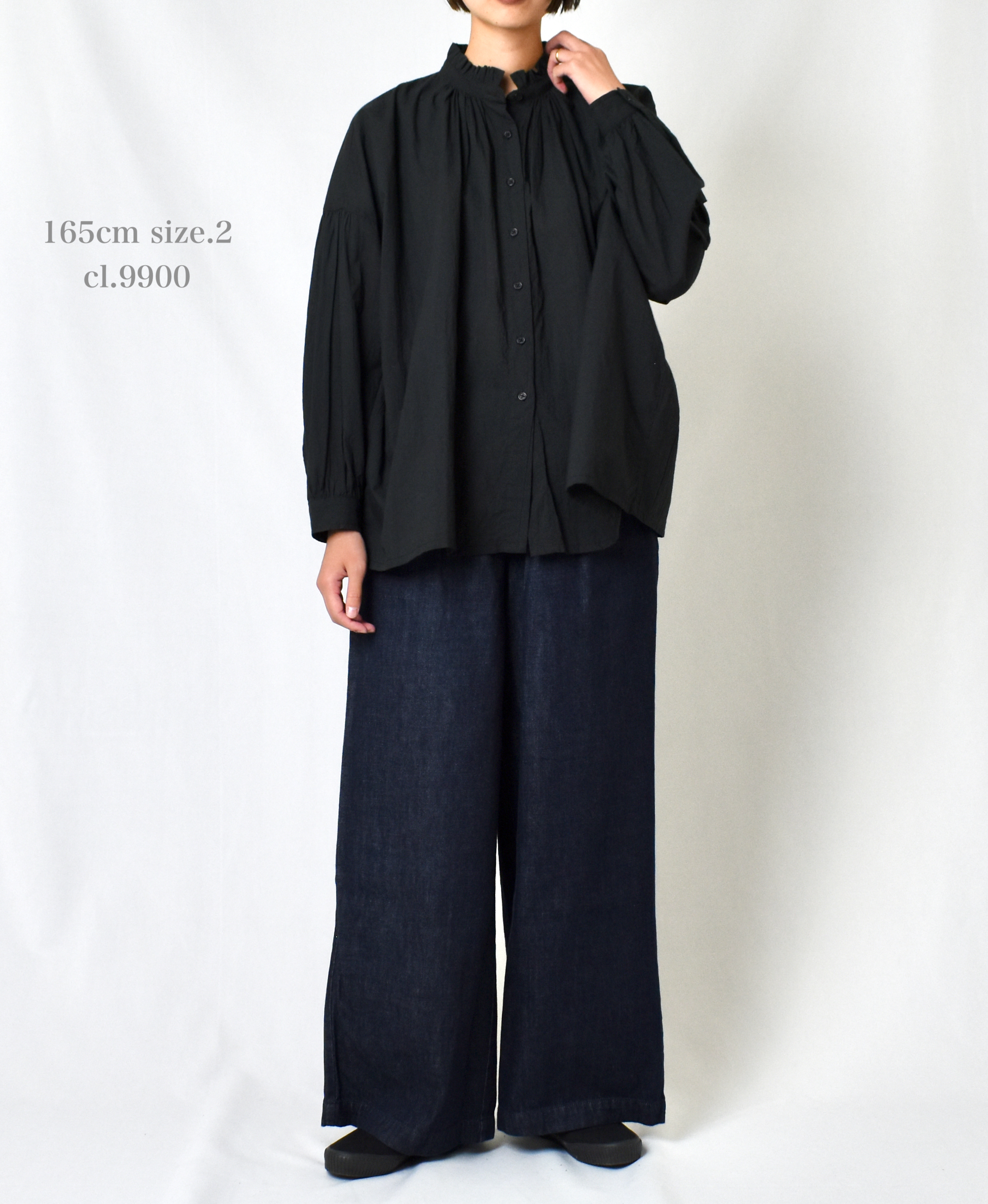 NSL22561 (シャツ) 60'S CAMBRIC PLAIN FRILL COLLAR SHIRT