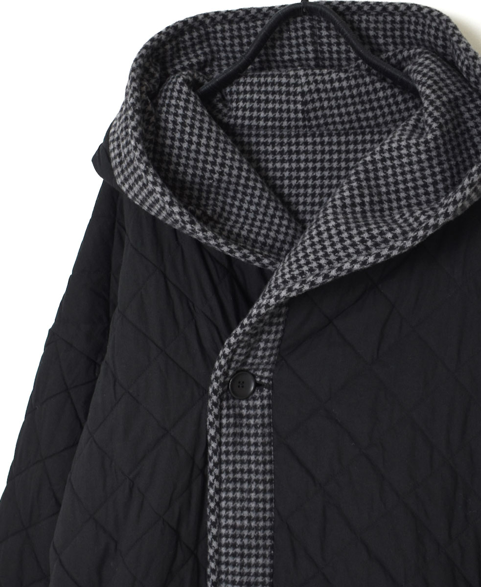NSL23561 (ジャケット) WOOL HOUNDS TOOTH CHECK WITH QUILTED LINING
