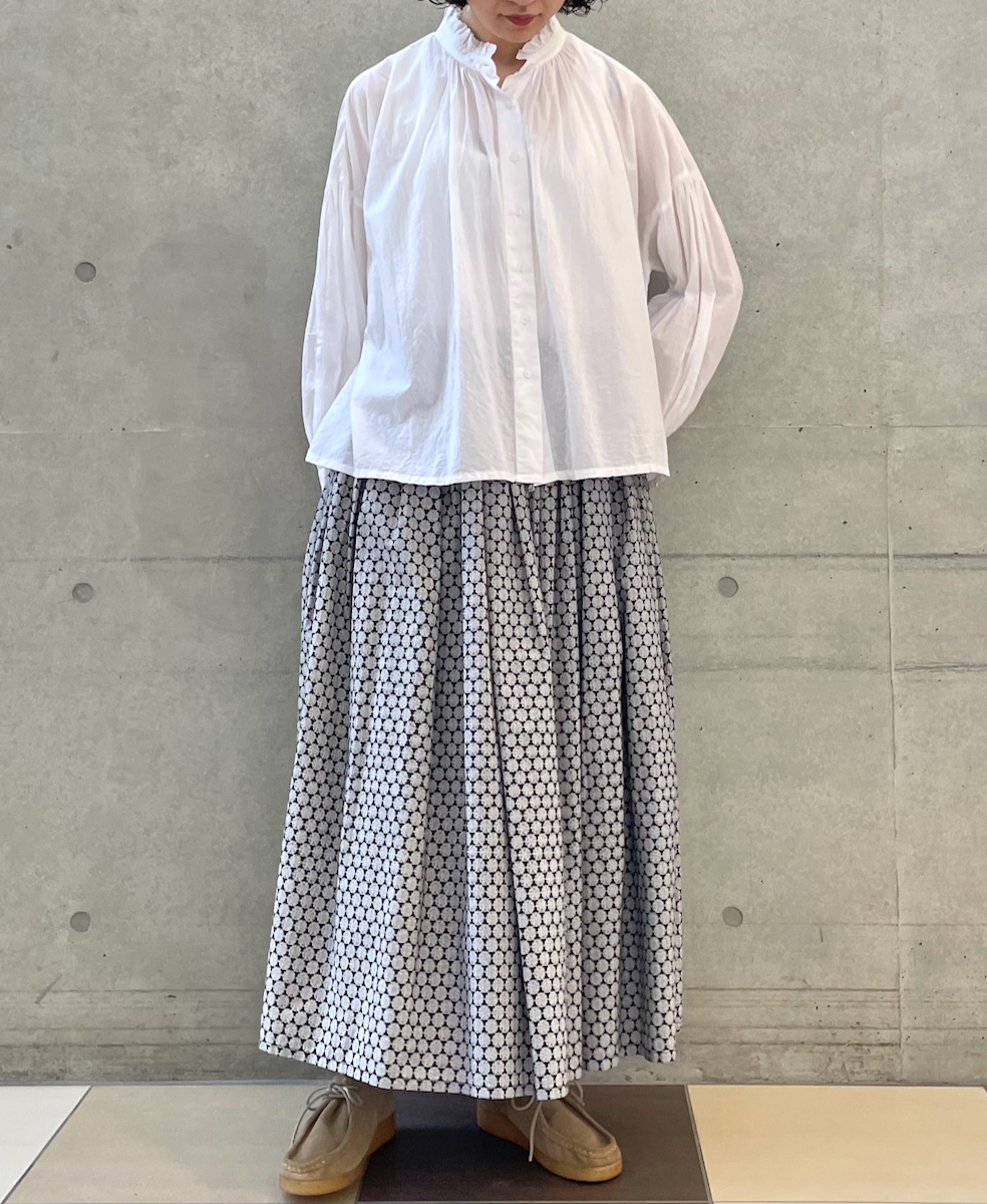 NSL22561 (シャツ) 60'S CAMBRIC PLAIN FRILL COLLAR SHIRT