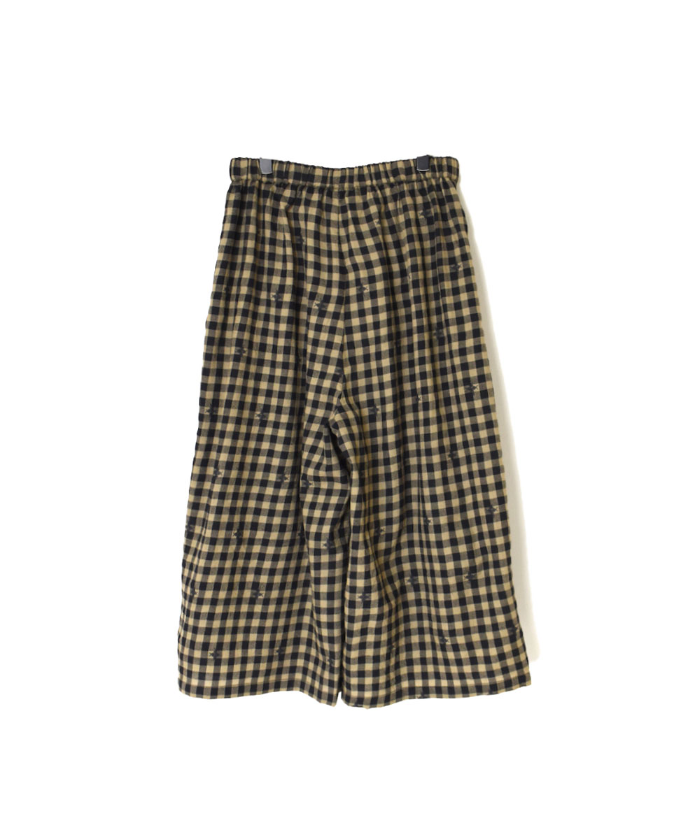 NMDS23606 (パンツ) WOOL GINGHAM CHECK WITH JACQUARD EASY PANTS