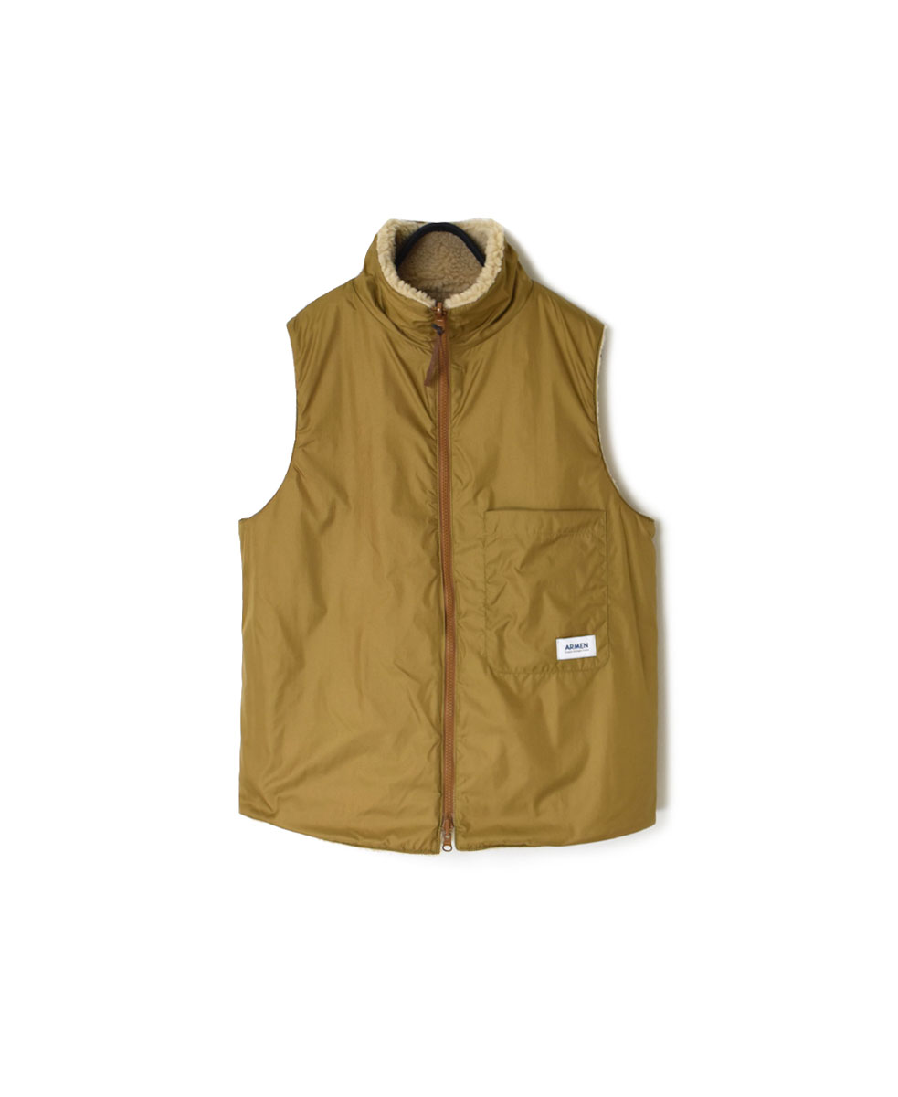 ADNAM2361 (ベスト) FLEECE ZIP-UP REVERSIBLE HIGH NECK VEST│