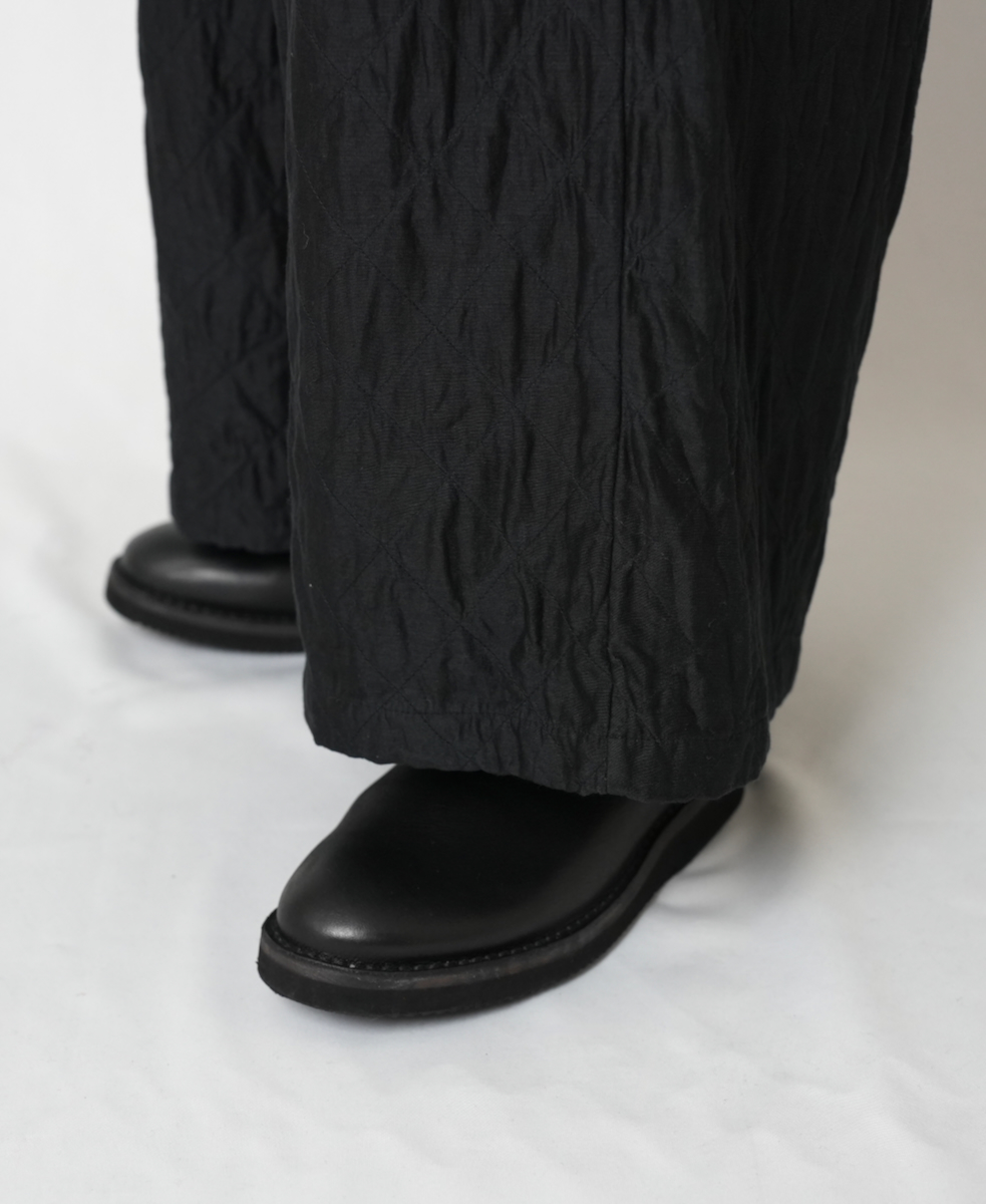 NMDS23523 (パンツ) QUILTED HANDWOVEN COTTON SILK PLAIN EASY PANTS