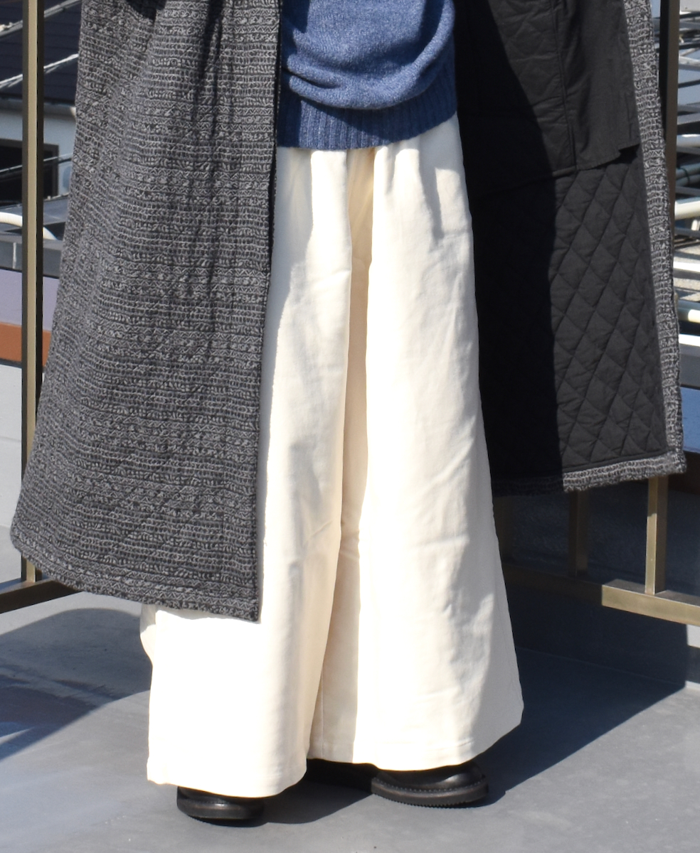 GNMDS2062CS (パンツ) COTTON SUEDE EASY WIDE PANTS