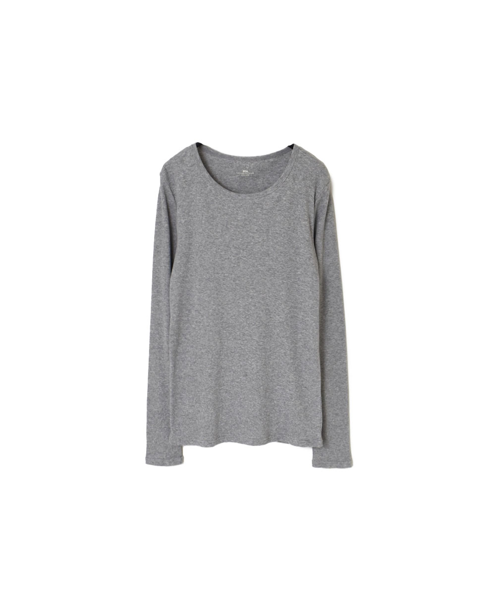 GNSL24032 (Tシャツ) 40/1 TELECO U-NECK LONG SLEEVE T-SHIRT