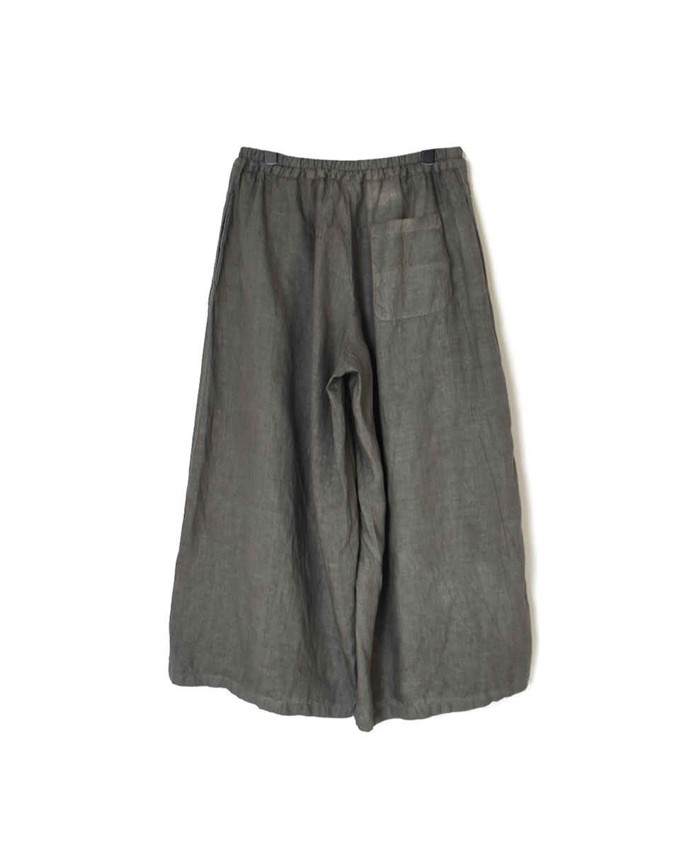 NAM2411LP (キュロット) LINEN PLAIN (OVERDYE) WRAP CULOTTES