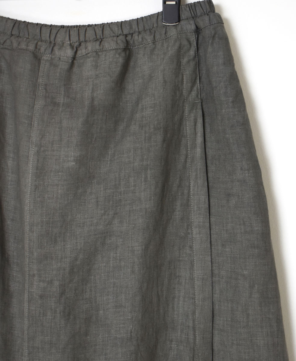 NAM2411LP (キュロット) LINEN PLAIN (OVERDYE) WRAP CULOTTES