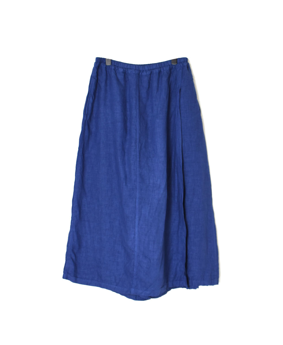 NAM2411LP (キュロット) LINEN PLAIN (OVERDYE) WRAP CULOTTES