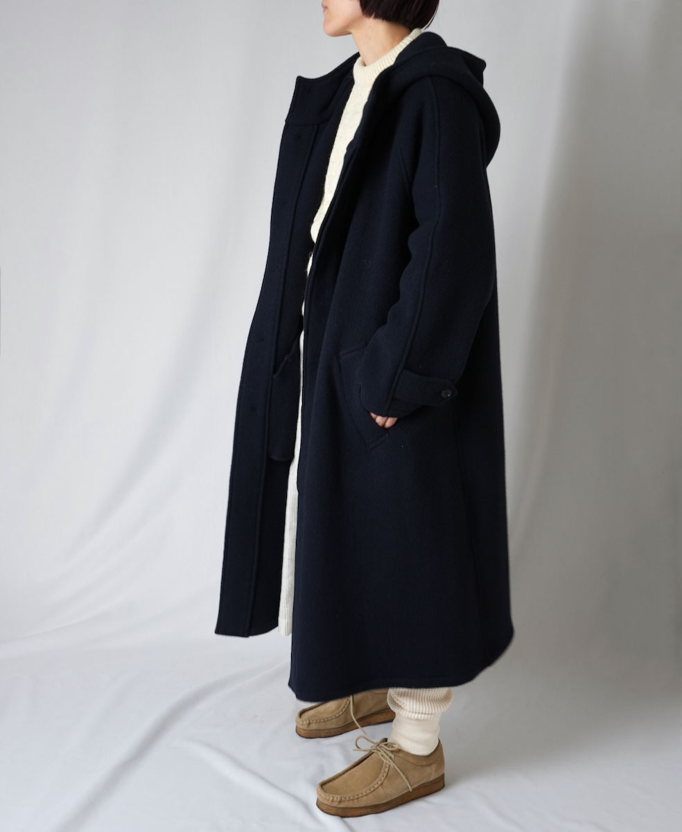 ○NHT1752WPR (コート) WOOL HOODED COAT LENGTH 110cm│