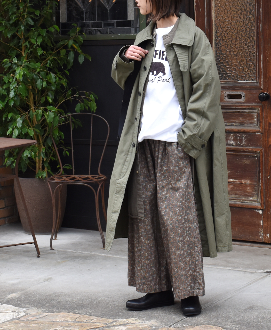 NHT2351DT (コート) HEAVY WEIGHT COTTON TWILL OVERDYE COTTON BALMACAAN COAT