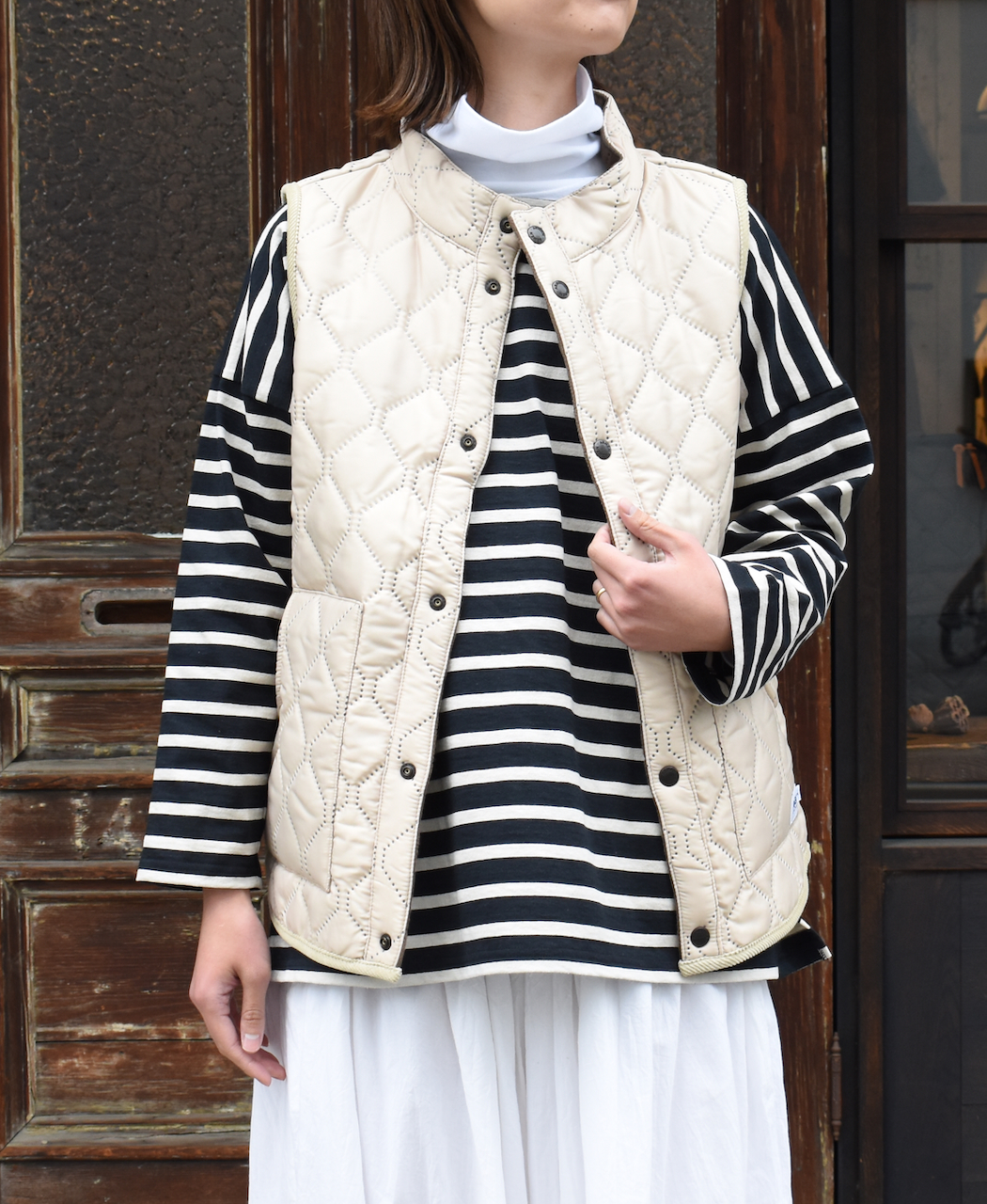 NAM9984 (ベスト) POLYxFLEECE HEAT QUILT REVERSIBLE STAND COLLAR VEST