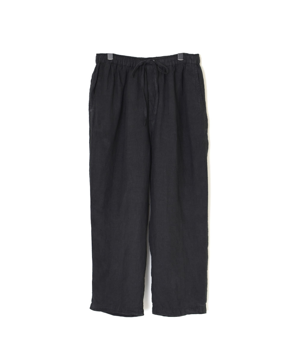 IMDSH2101LPD (パンツ) 60'S POWER LOOM LINEN PLAIN (OVERDYE) EASY CROPPED PANTS