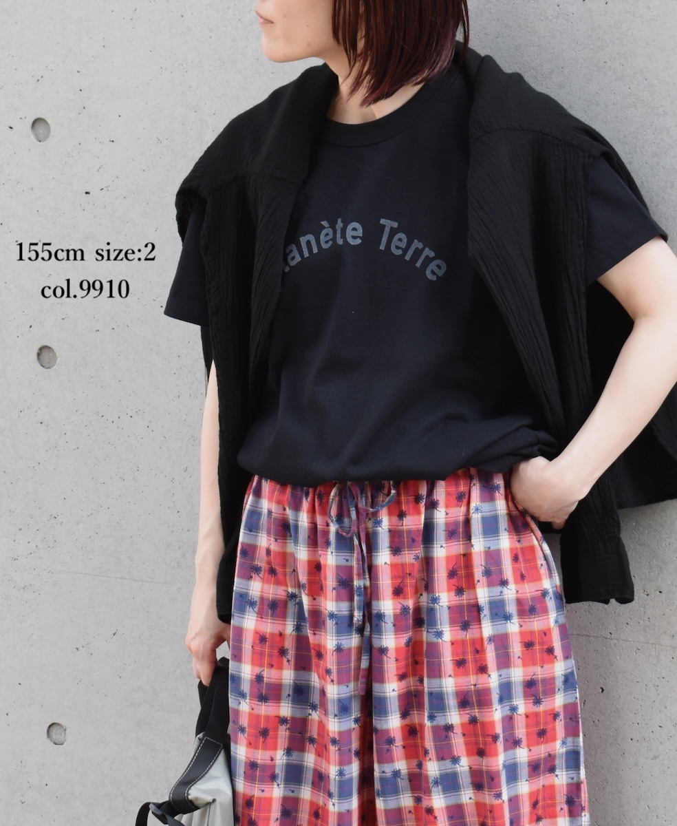 NFA1401P39 (Tシャツ) 4.4oz COTTON JERSEY "PLANETE" CREW NECK S/SL T-SHIRT