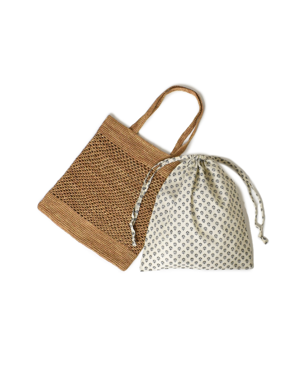 ANMDS2401(バッグ) RAFFIA TOTE BAG