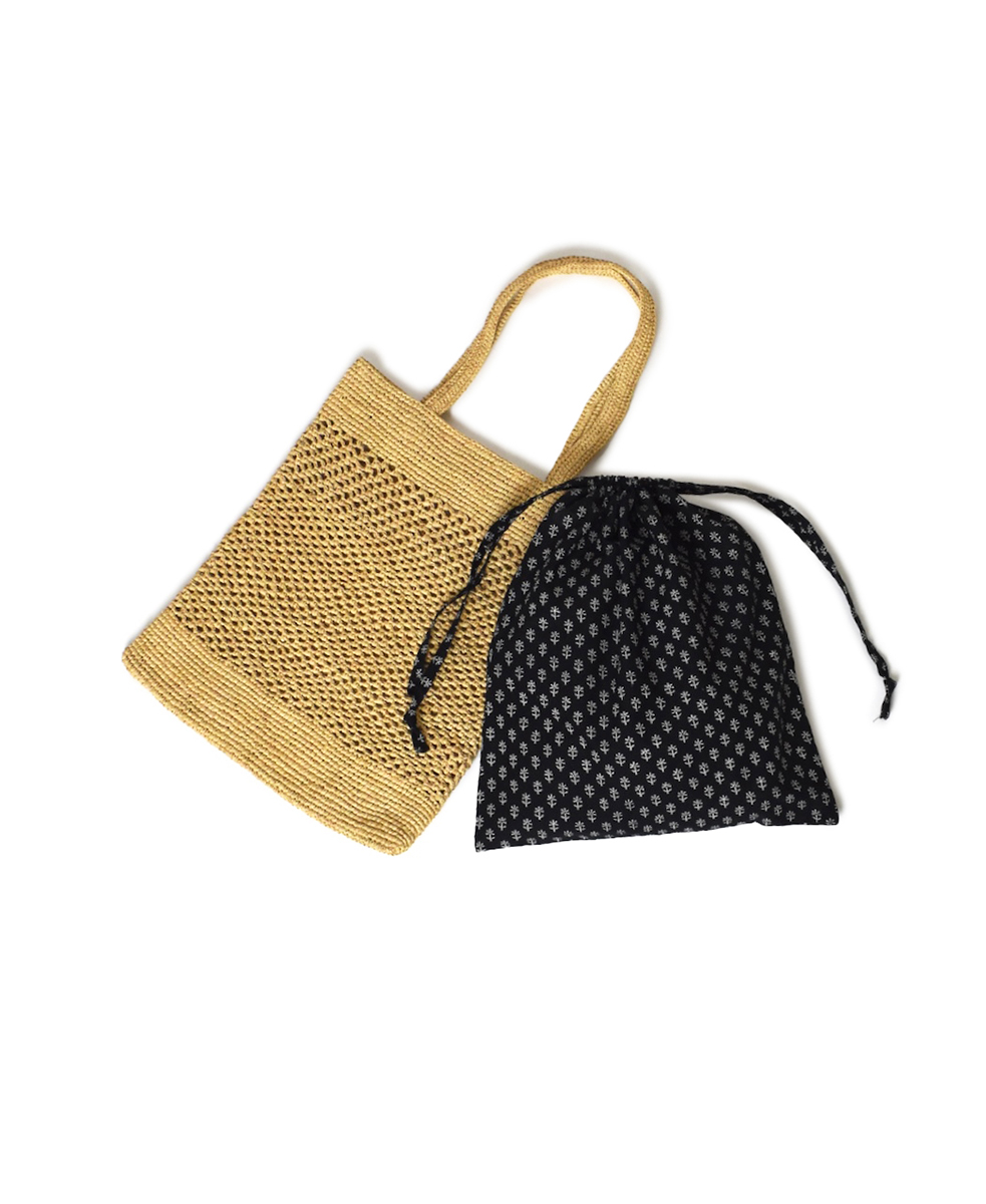 ANMDS2401(バッグ) RAFFIA TOTE BAG