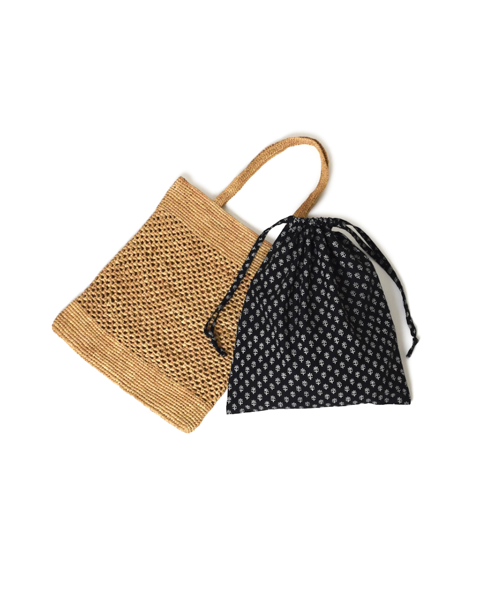 ANMDS2401(バッグ) RAFFIA TOTE BAG