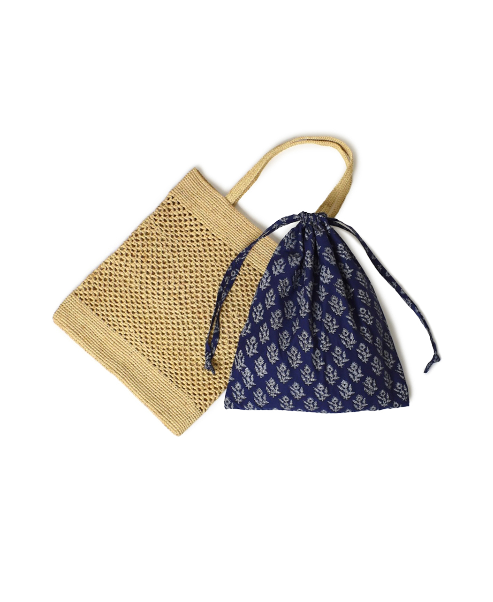 ANMDS2401(バッグ) RAFFIA TOTE BAG